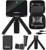Vista 1 de Garmin Approach R10 - Monitor de lanzamiento de golf portátil y simulador, ideal para el hogar, al aire libre e interior, proyector compatible