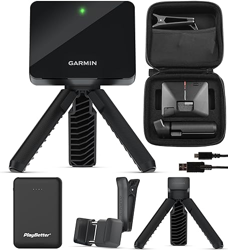 Garmin Approach R10 - Monitor de lanzamiento de golf portátil y simulador, ideal para el hogar, al aire libre e interior, proyector compatible con