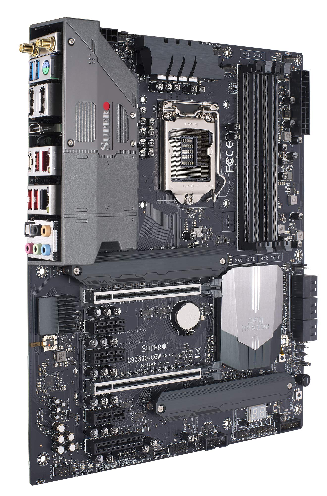 Amazon.co.jp: SuperO C9Z390-CGW ATX ゲーミングマザーボード [Intel