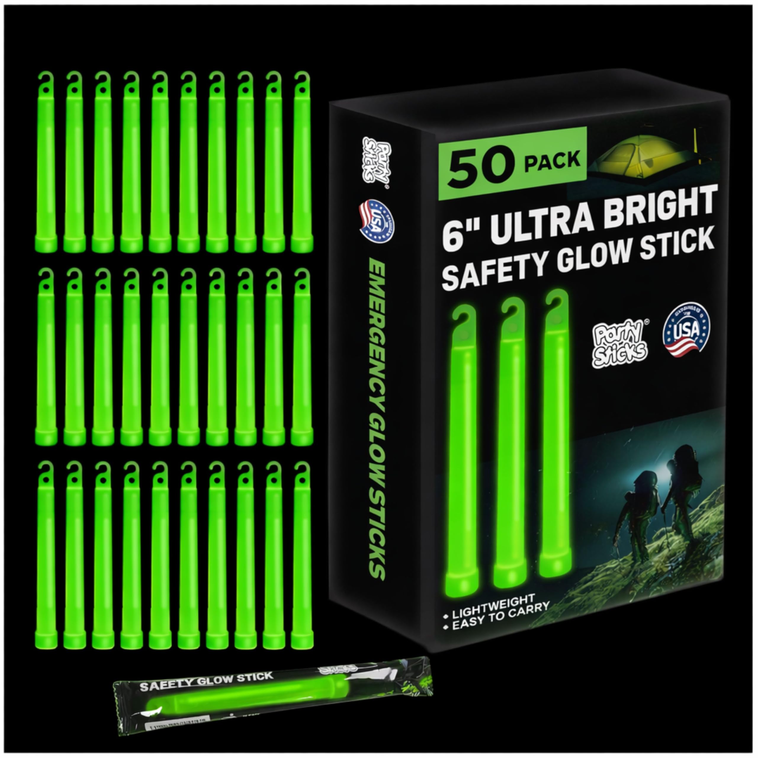 Green Glow Sticks - Emergency Light Sticks -8
