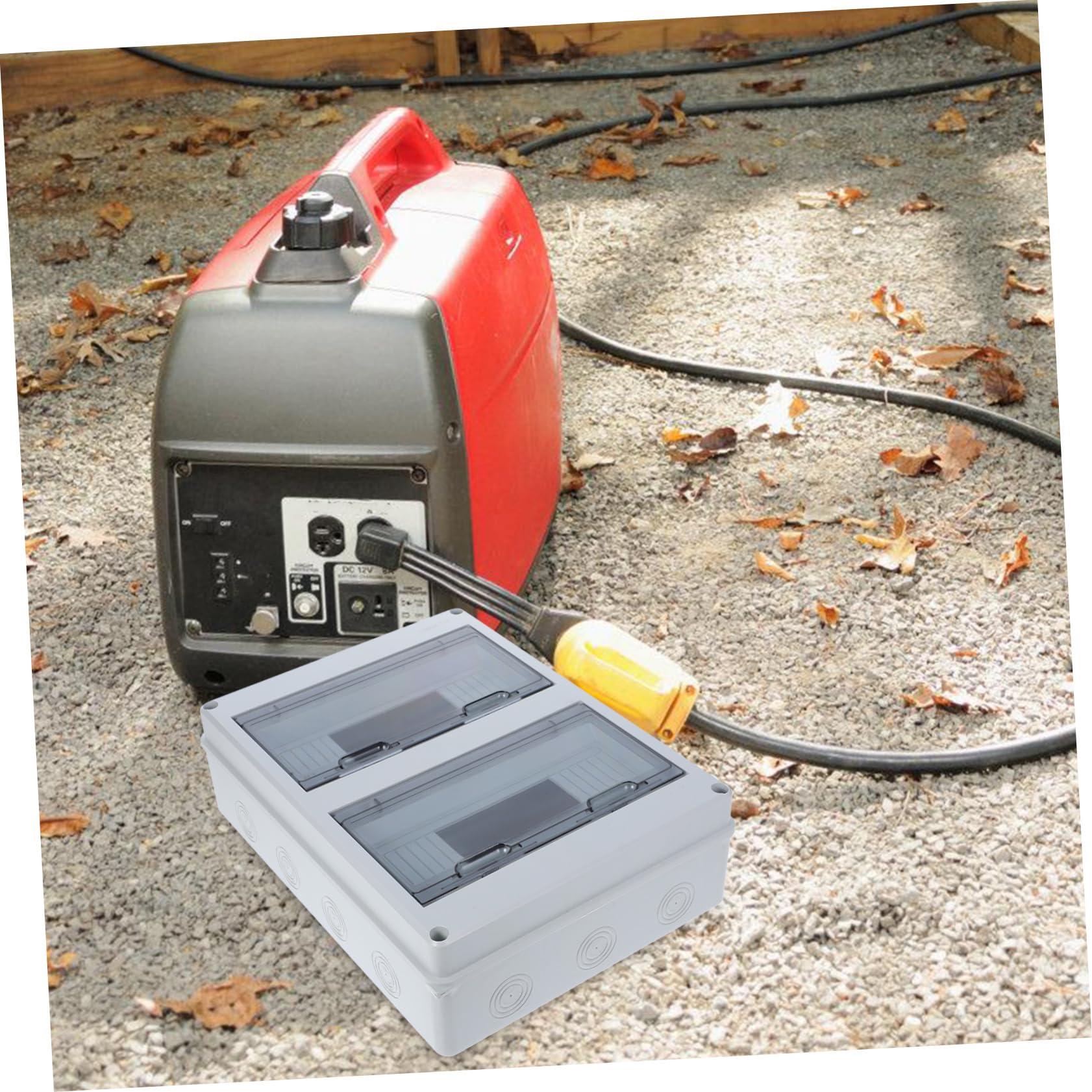 PRETYZOOM Caja Eléctrica Exterior y Antipolvo Circuitos Protección para Medidor Eléctrico Caja de Distribución Resistente la para Montaje Pared Uso Doméstico Aire