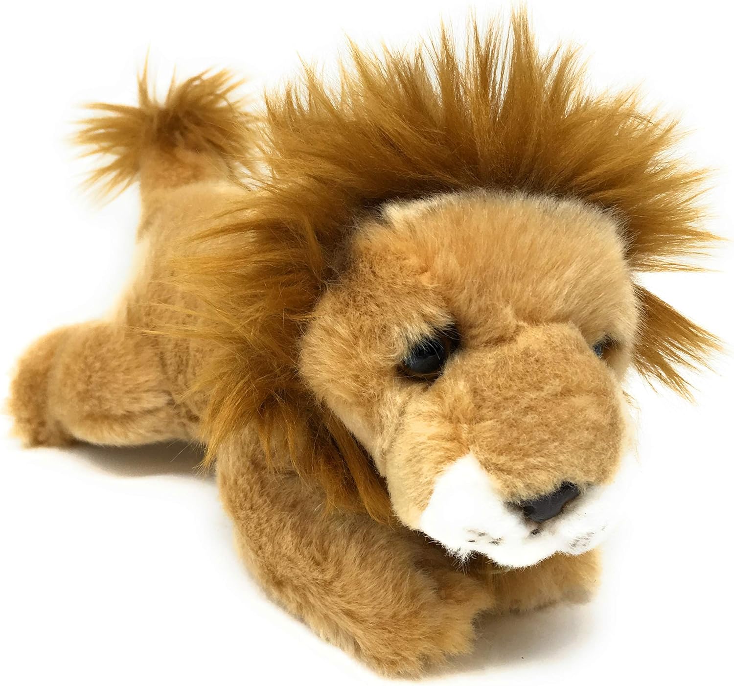 Aurora® Realistic Miyoni® Lion Stuffed Animal - Lifelike Details Make a Cherished Companion - Perfect for Decorating Bedrooms or Classrooms - Brown 10 Inches