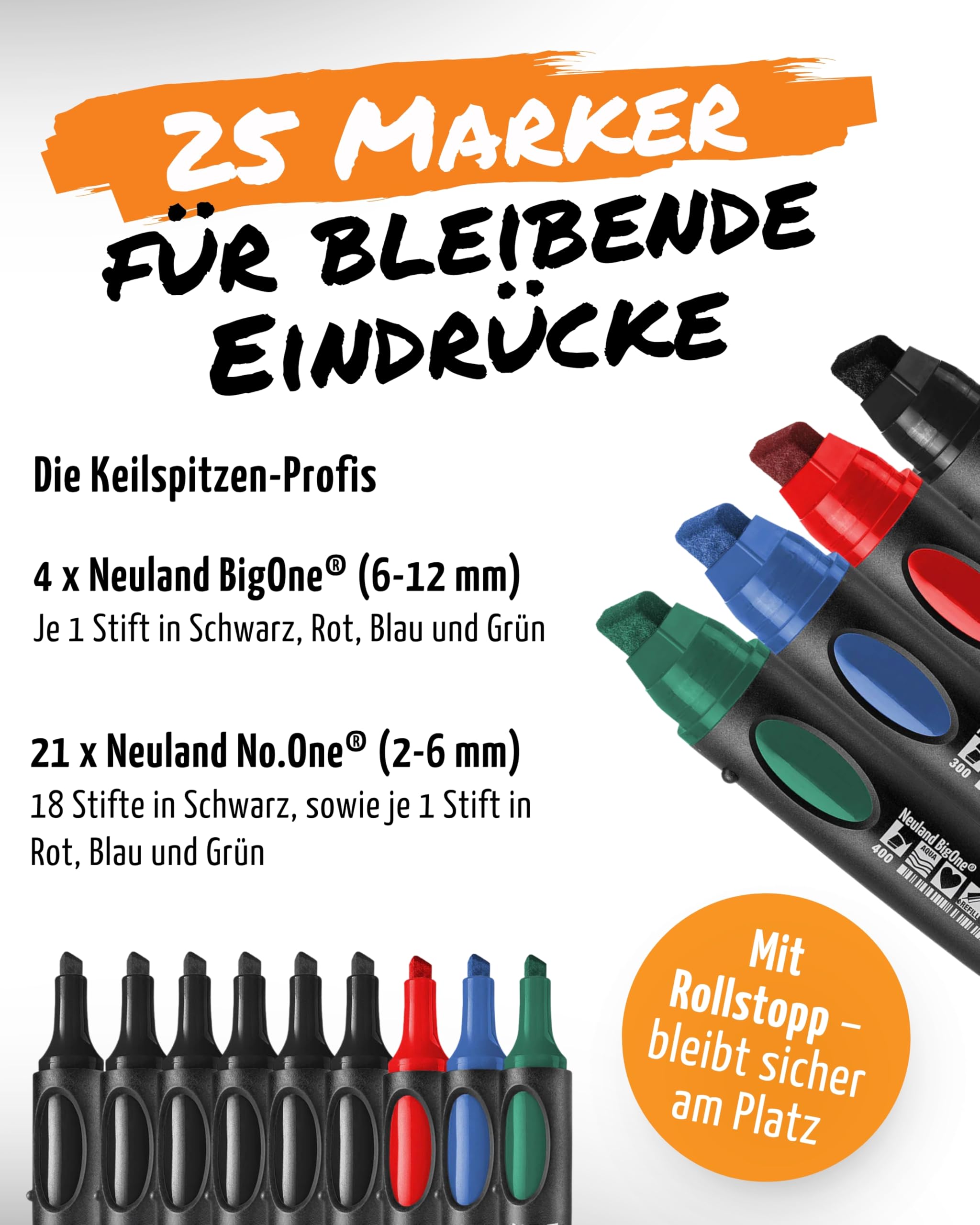 Neuland ModCase Moderationskoffer mit Inhalt I Präsentationskoffer mit 500 Moderationskarten, 25 Flipchart Markern & mehr I Aluminium Koffer inkl. Flipchart Zubehör Set für Workshops & Trainings
