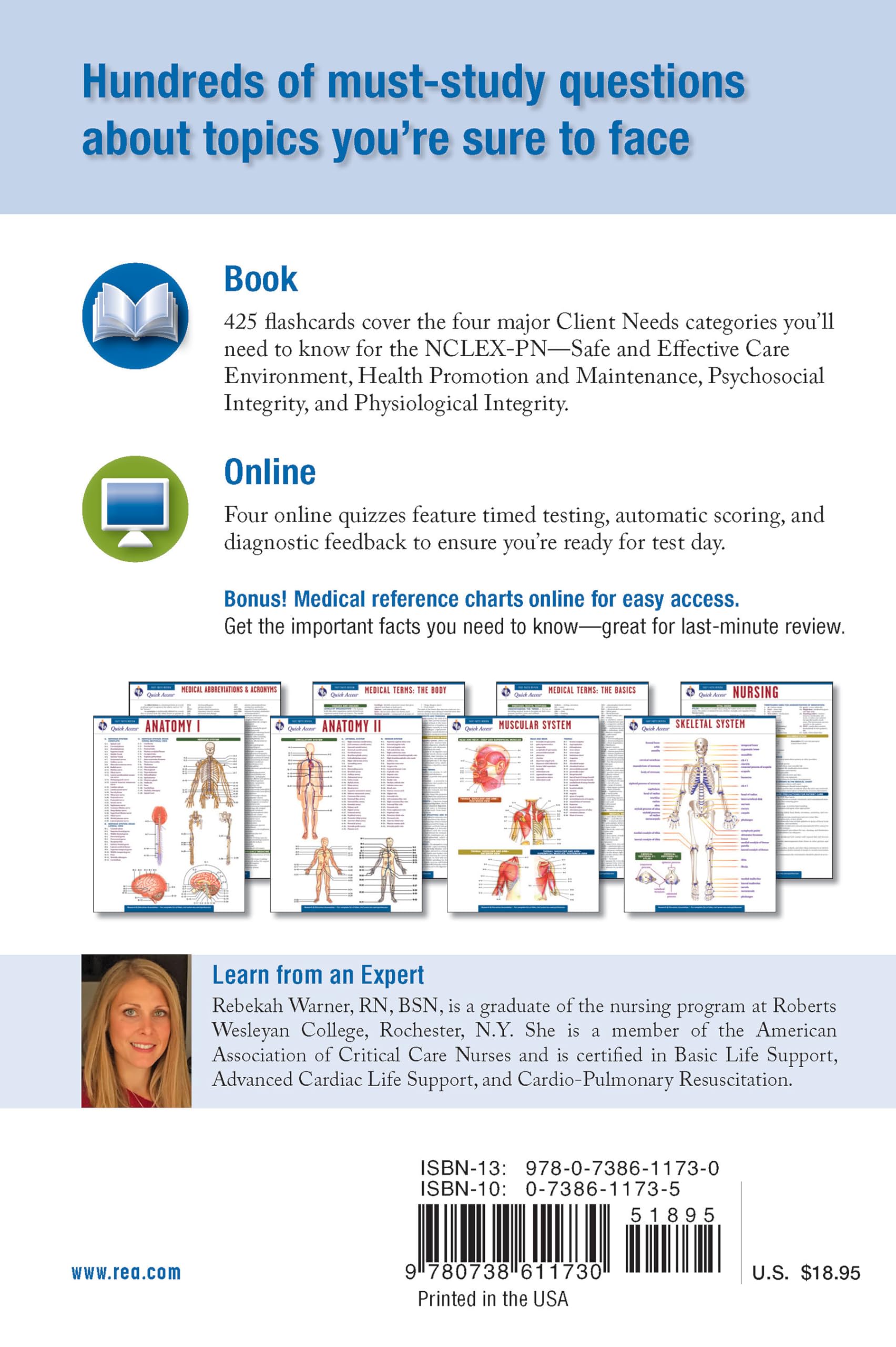 Nclex-PN Flashcard Book + Online (Nursing Test Prep)