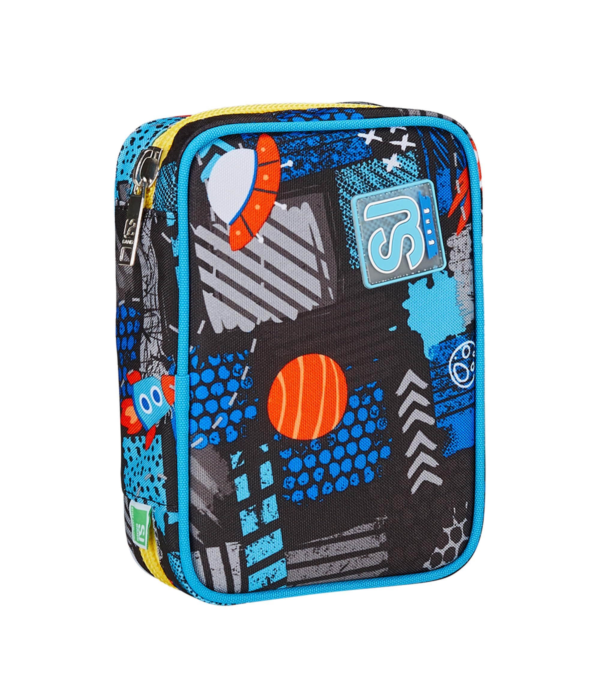 Astuccio Scuola SJ Gang Speed Pad Viola - 44 Pezzi Con Penne, Matite, Colori E Accessori - Foto 2