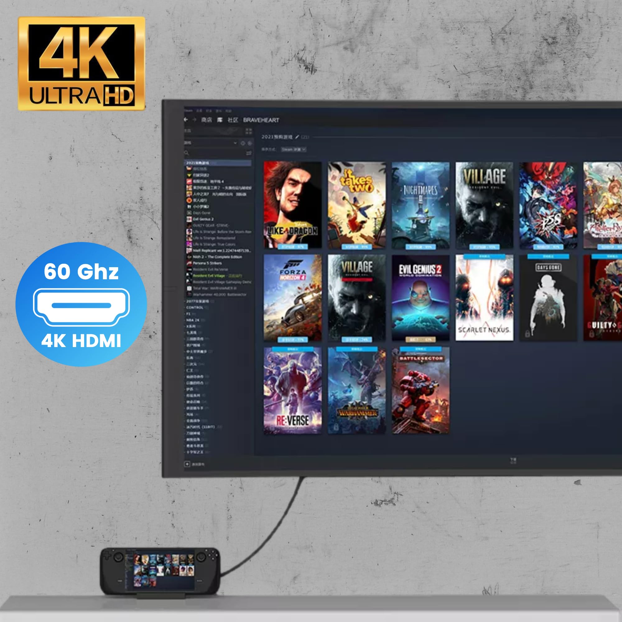 Good2know Steam Deck Dock - Docking station multifunzione per console Valve Steam Deck, switch, ipad - 6 in 1-4k hdmi - Ethernet - PD