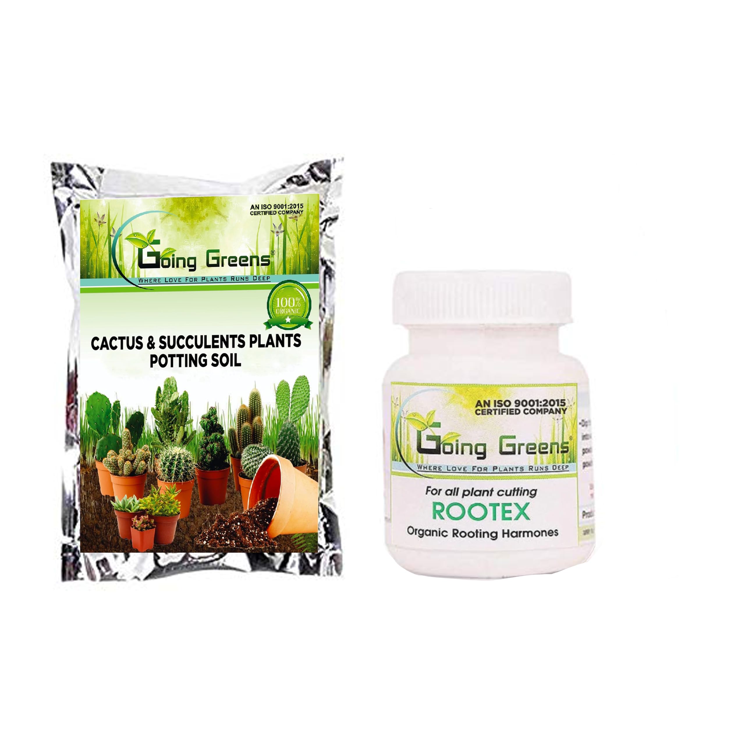Going Greens Combo of Potting Soil Mix for Cactus & Succulent Plants 5kg with Rootex 25Gm (Rootex25Gm+Cactus5KG) (B085T9NPPK) Amazon Price History, Amazon Price Tracker