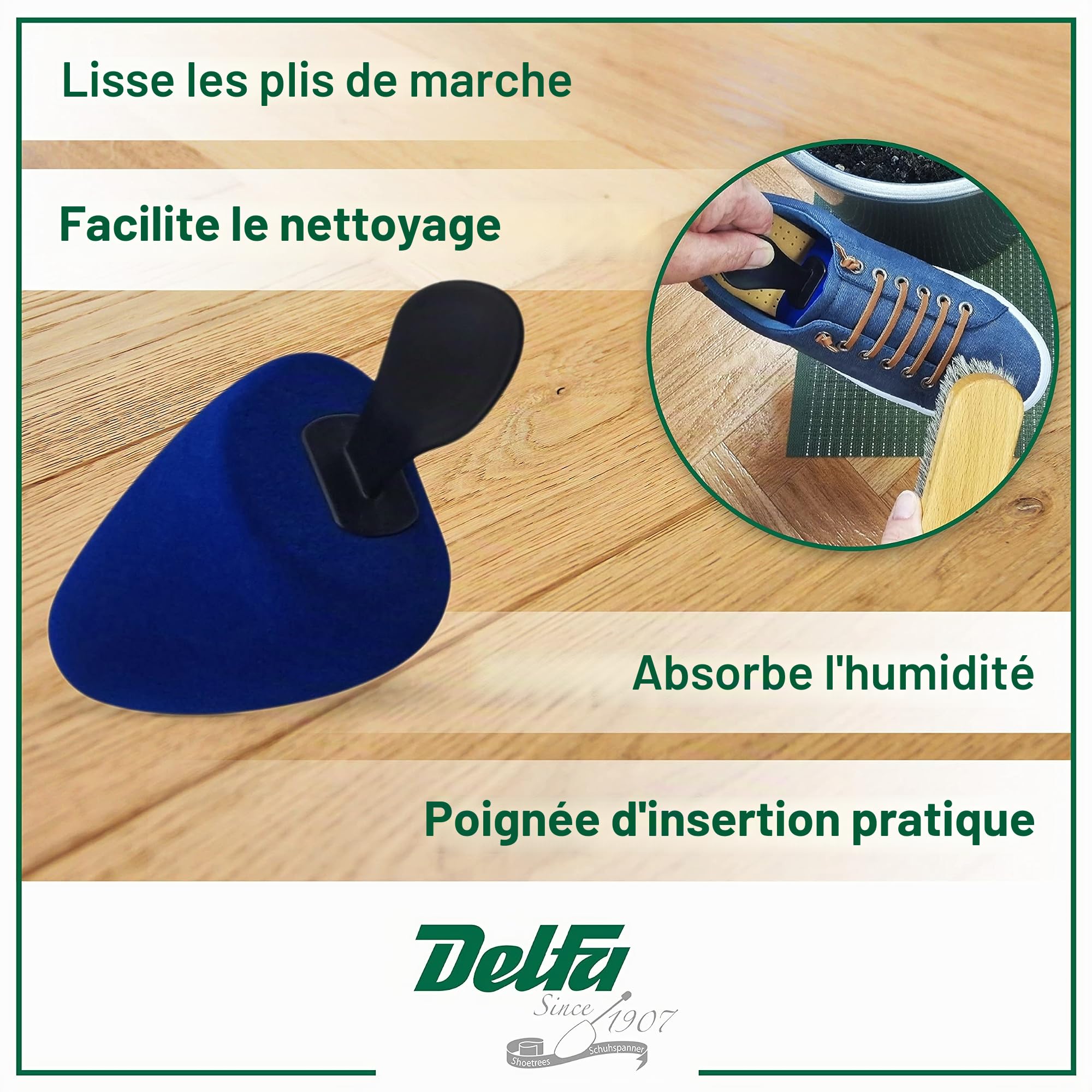 DELFA Samty Embauchoir universel en mousse pour chaussures Taille 39-42 Pour femme