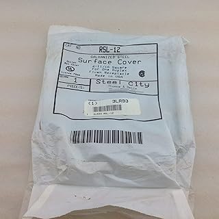 Thomas & Betts RSL-12 Pre-Galvanized Steel Outlet Box Cover 4-11/16 Inch x 4-11/16 Inch x 1/2 Inch Steel City