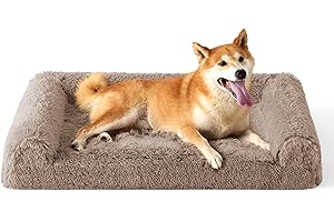 Bedsure Calming Dog Sofa: Orthopedic Egg Foam Dog Bed