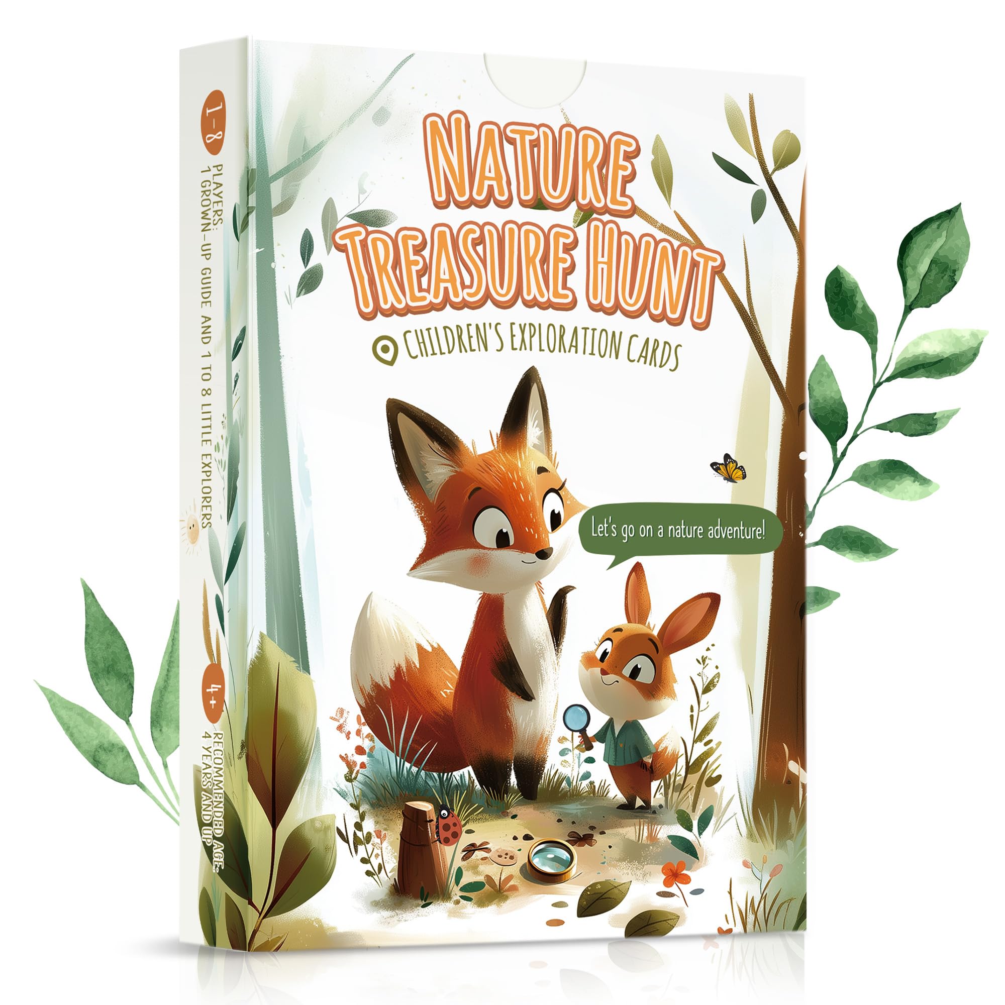 Outdoor Nature Scavenger Hunt Cards for Kids & Families Age 4+, Travel Pocket Game with 50 “Found It” Cards, Educational Activity Gift - Perfect for Home, Garden, School, Playdates