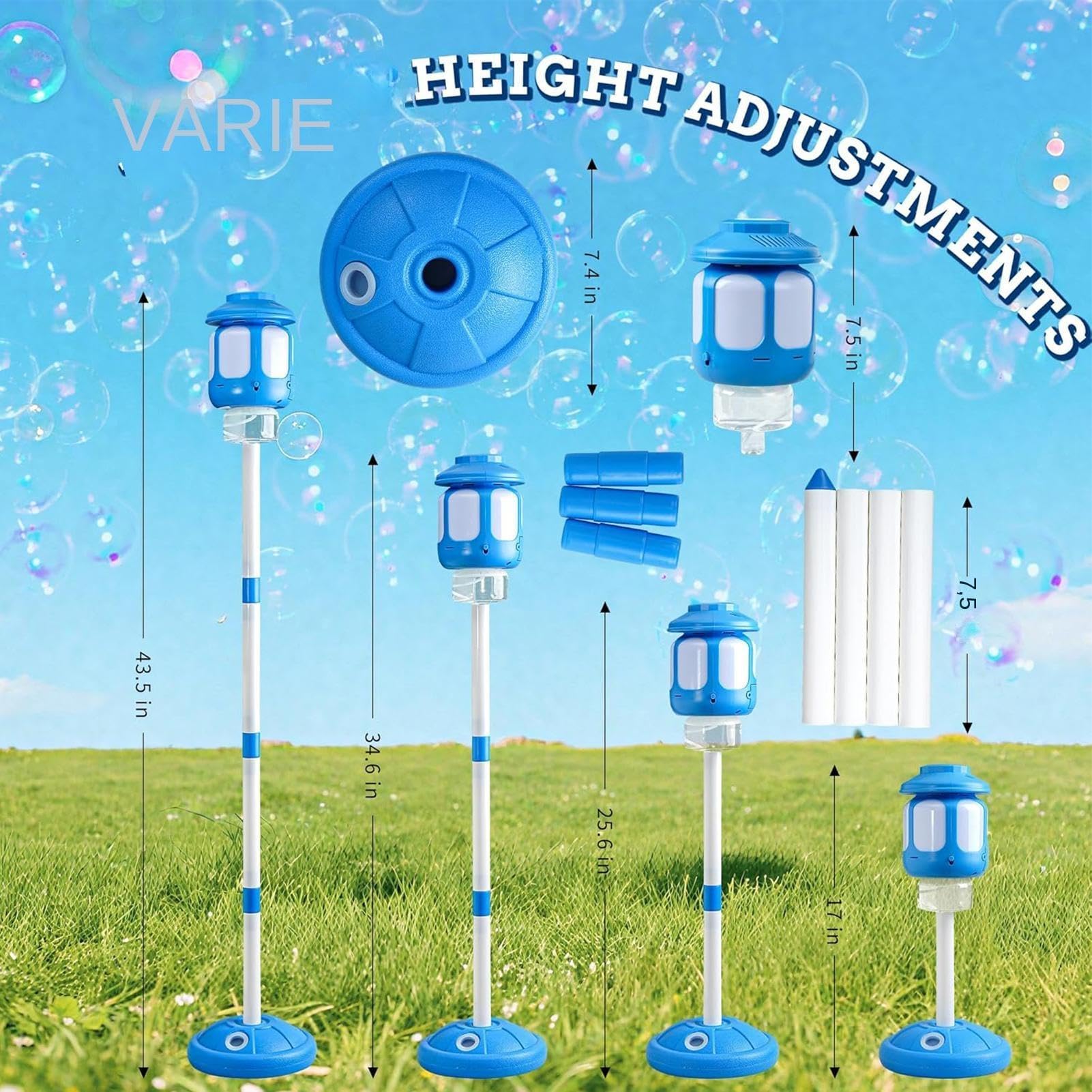 Bubble Tower Lampione Esterno Giocattolo Altezza Regolabile | Soffiatore Di Bolle Con E Musica Per Festival E Celebrazioni Matrimoni Feste Prato Cortile Patio Giardino