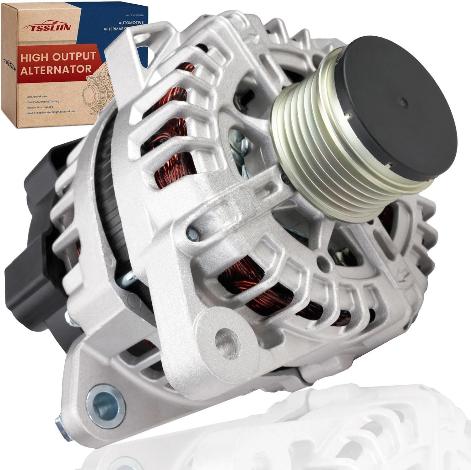 High Output Alternator for-Hyundai Sonata 2014, Santa Fe 2013-2016, for-KIA Optima 2014 2015, Sorento 2012-2014, Replacement OE 37300-2G800, 6-Groove Pulley 150Amp 12V
