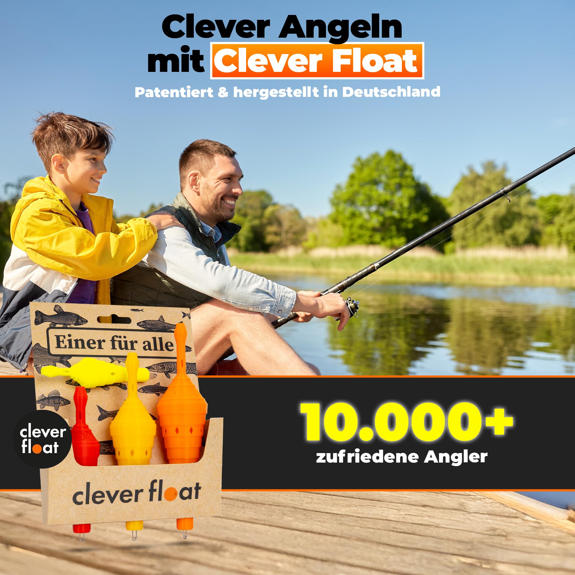 Angelposen Set ohne Blei – Posen mit AirControl-System | Schwimmer Angeln mit verstellbarem Anbisswiderstand | Angelzubehör, Posen Angeln für Forelle, Hecht & Karpfen