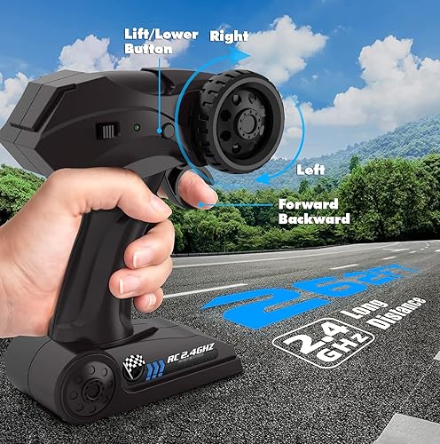 Miniatura 7 de CROBOLL Coche grande de control remoto 112 para niños y niños con función de elevación, autos RC 4WD, camión monstruo eléctrico, regalos de juguete