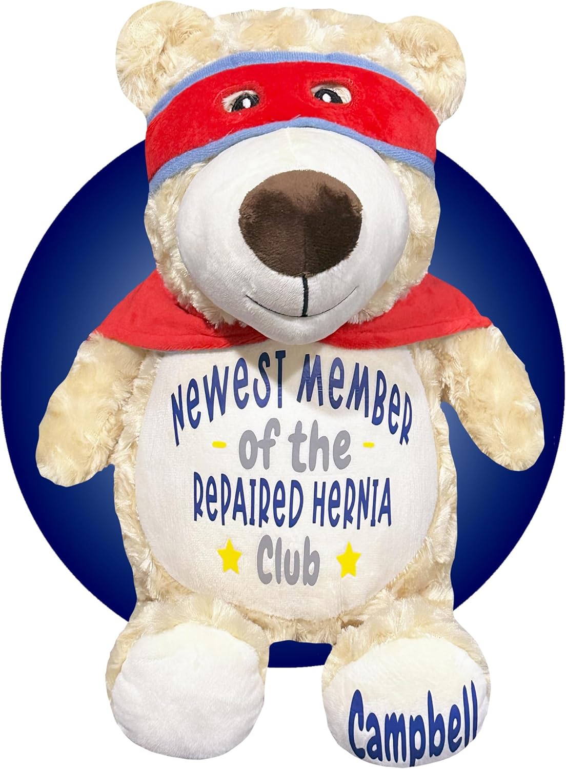 Hernia Surgery Gifts for Children - Personalized Hernia Repair Recovery Pillow - Hernia Surgery Recovery Gifts - Diaphragm Repair for Kids - Diaphragmatic Hernia Items (Superhero Bear)