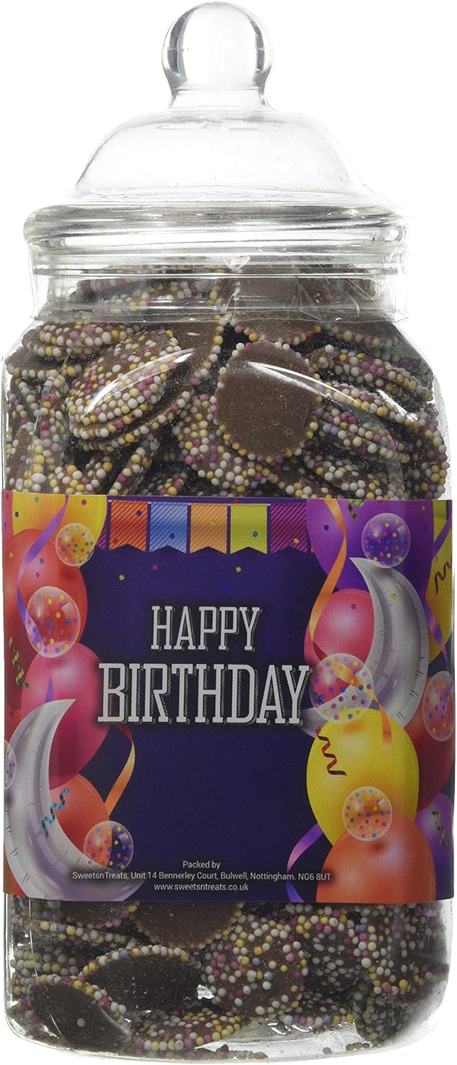 Mr Tubbys Milk Chocolate Jazzies Happy Birthday Blue Label Medium