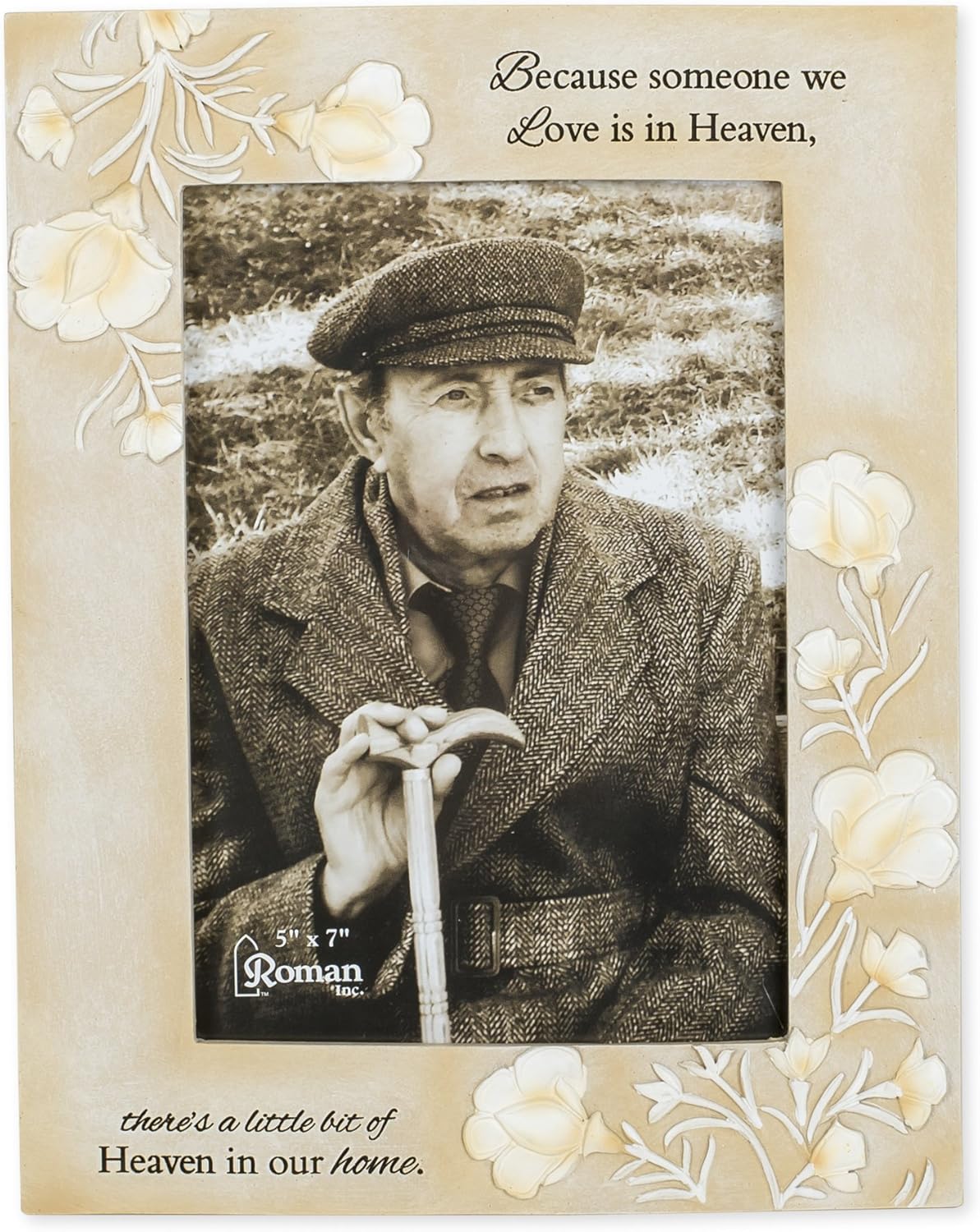 Roman There's A Little Bit of Heaven in Our Home Memorial Picture Frame Holds 5 x 7 Photo