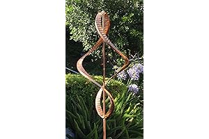Stanwood Wind Sculpture Kinetic Copper Dual Helix Spinner