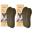 Home Genie Memory Foam Shoes Insole | shoe Insoles for All Shoes | Shoe Insole for heel pain | Super Soft Absorption Pads Comfortable, Soft, Durable, Washable (Size - 7, Pack of 2, Brown) gallery image