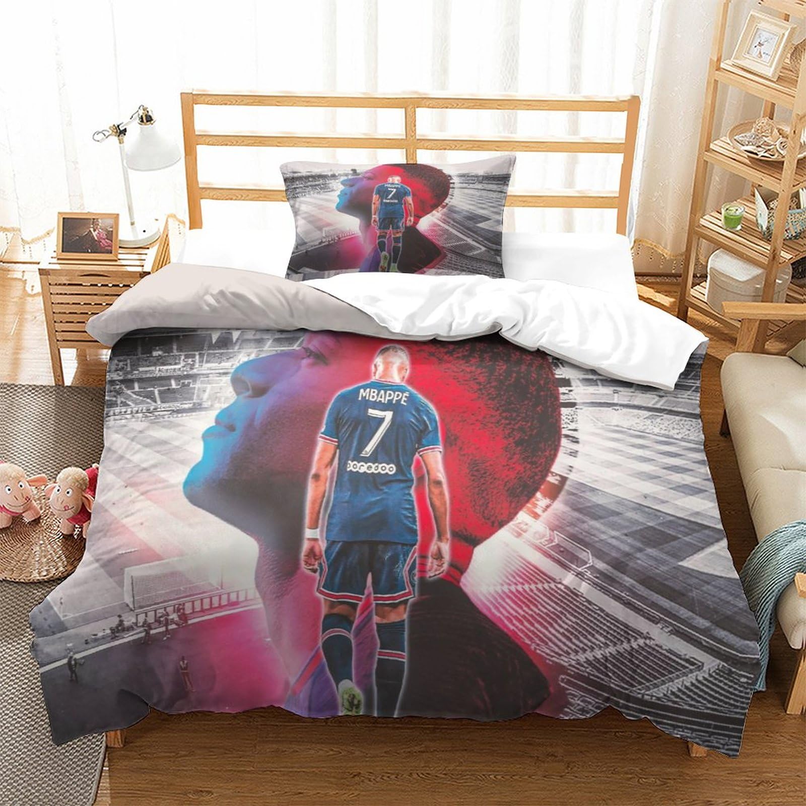 3D K-Kylian Mbappé print Bedding Sets exquisite bed supplies set duvet cover bed comforter set bedding set luxury birthday gift - 15