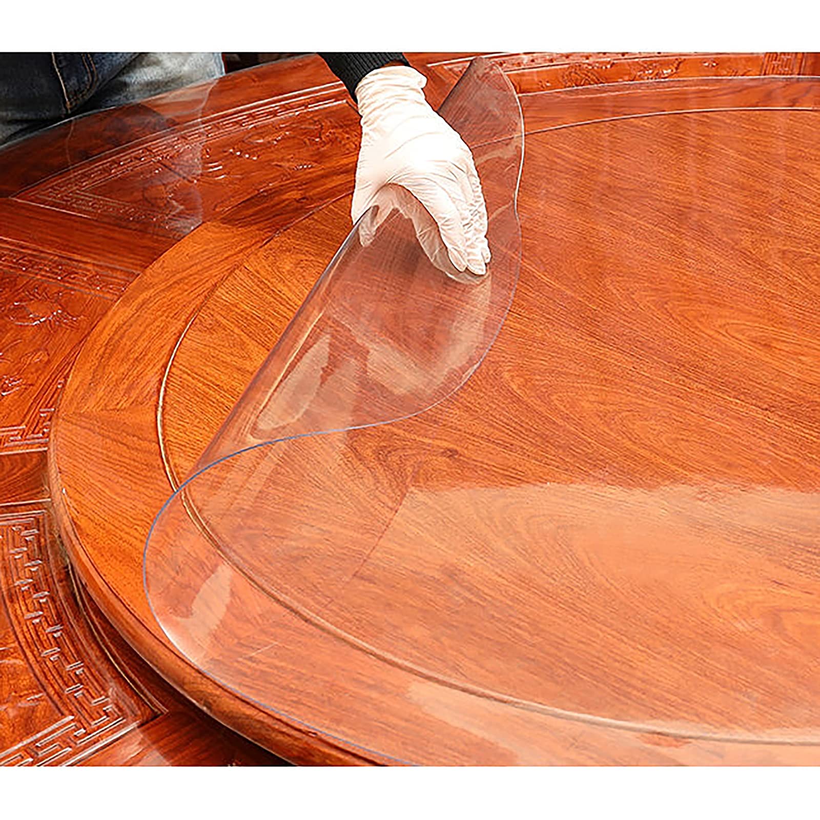 DG Catiee Helder PVC tafelkleed, ronde