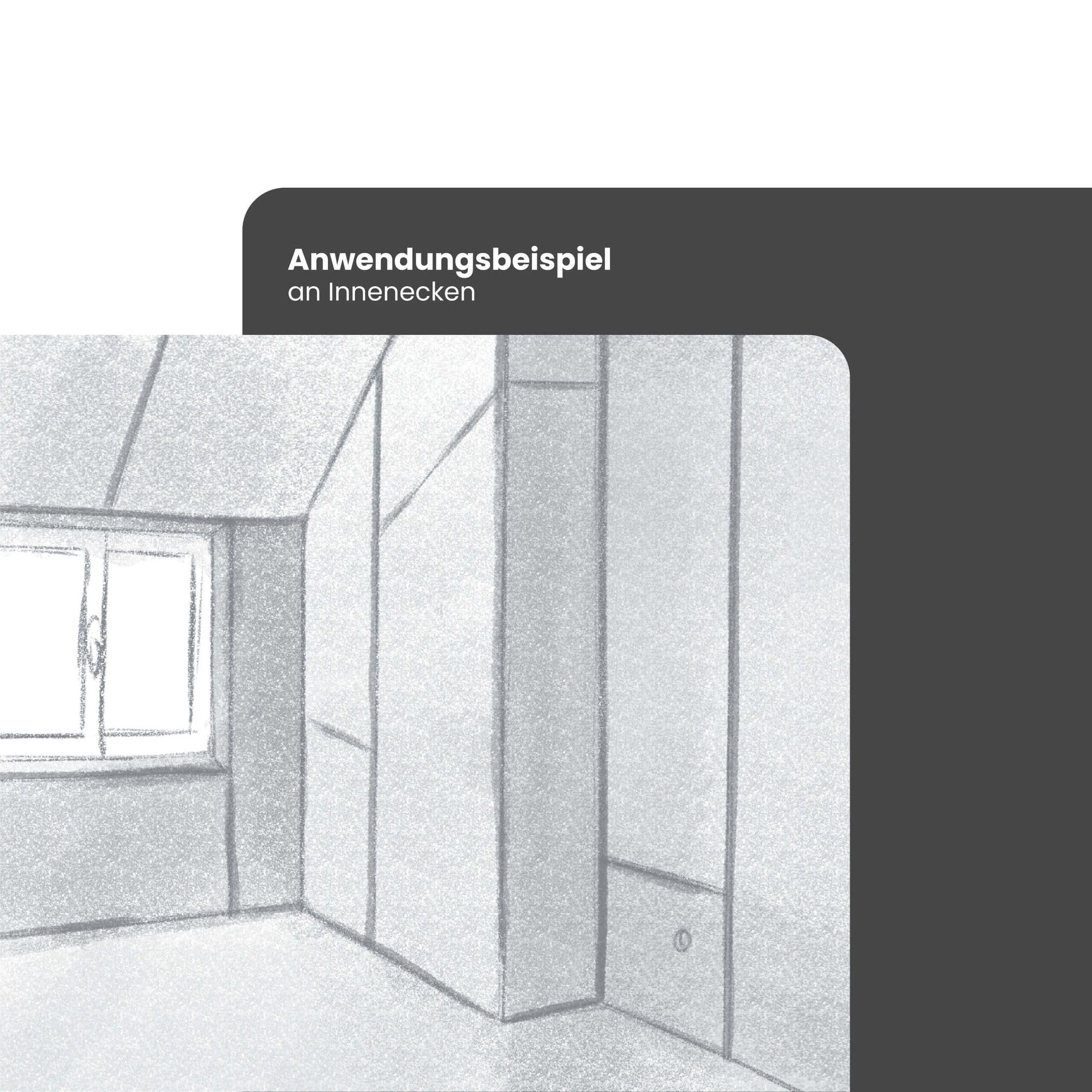 50x IS-300 Kantenprofil für Innenkanten 90° 274cm Weiß
