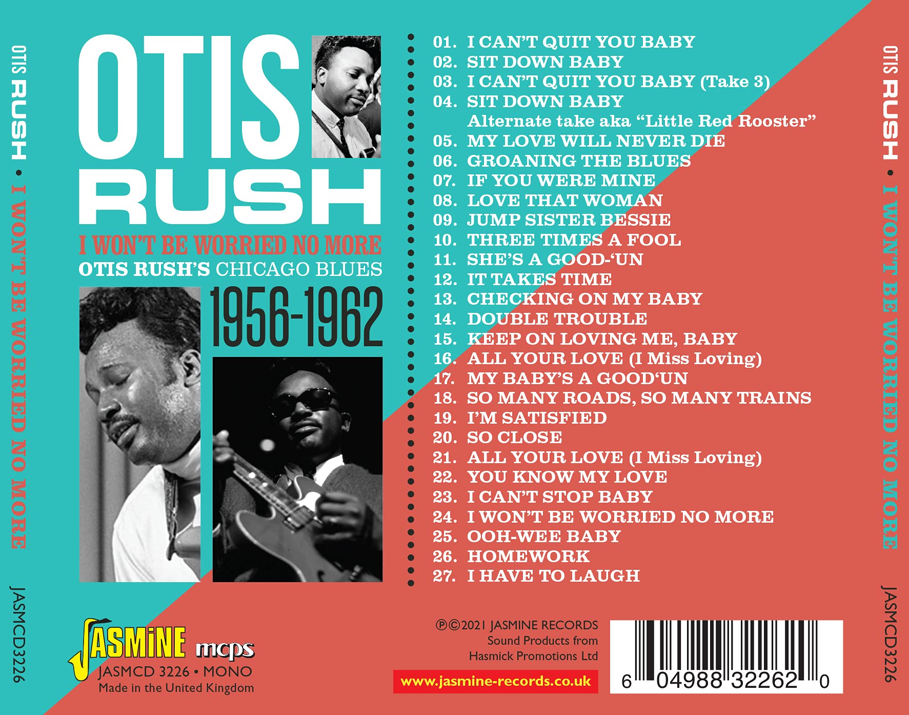 I Won'T Be Worried No More-Otis Rush'S Chicago B