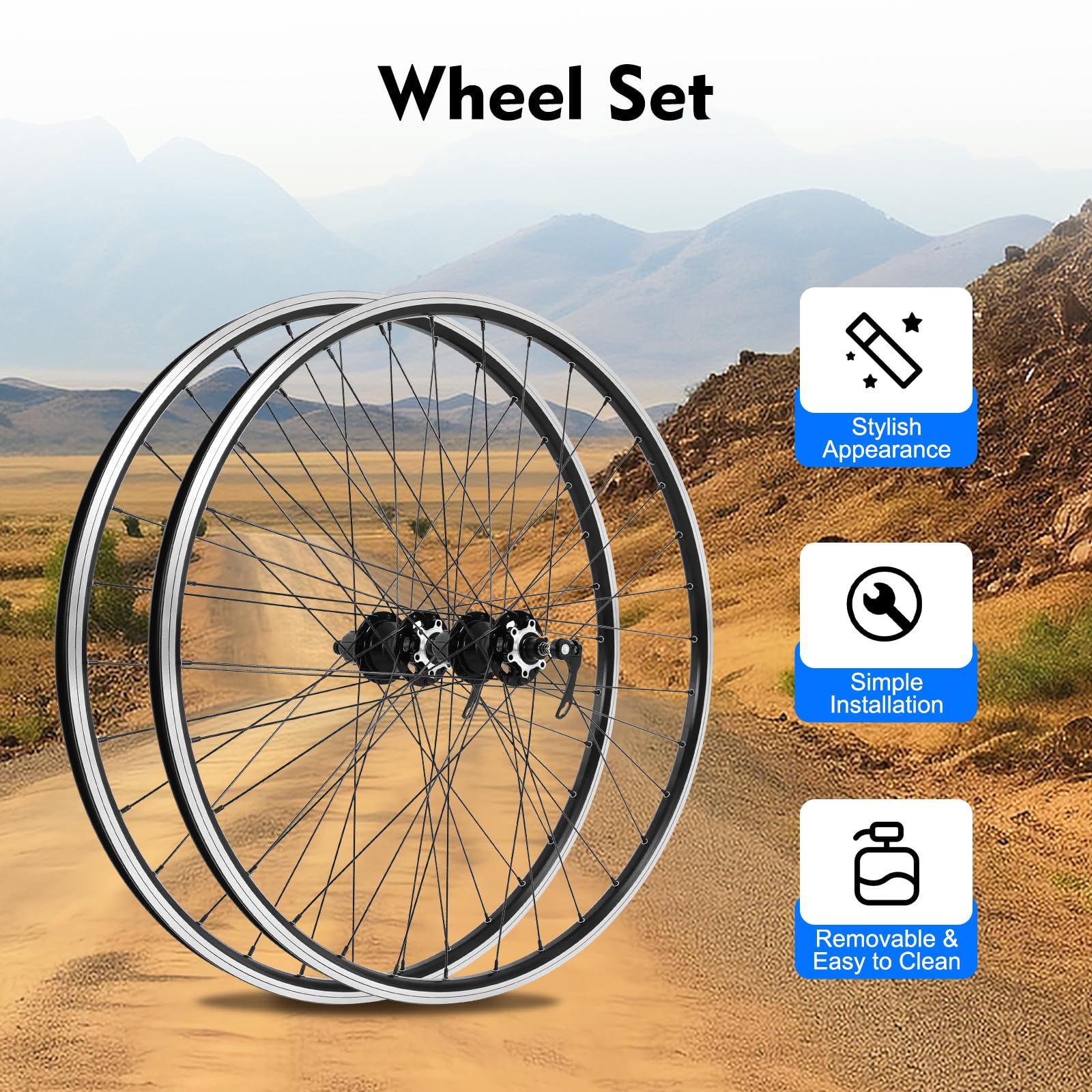 29インチ 完組ホイール ディスクブレーキ 29インチ（29er）後輪 29×1.25-2.25 英/米式 ディスクブレーキ用