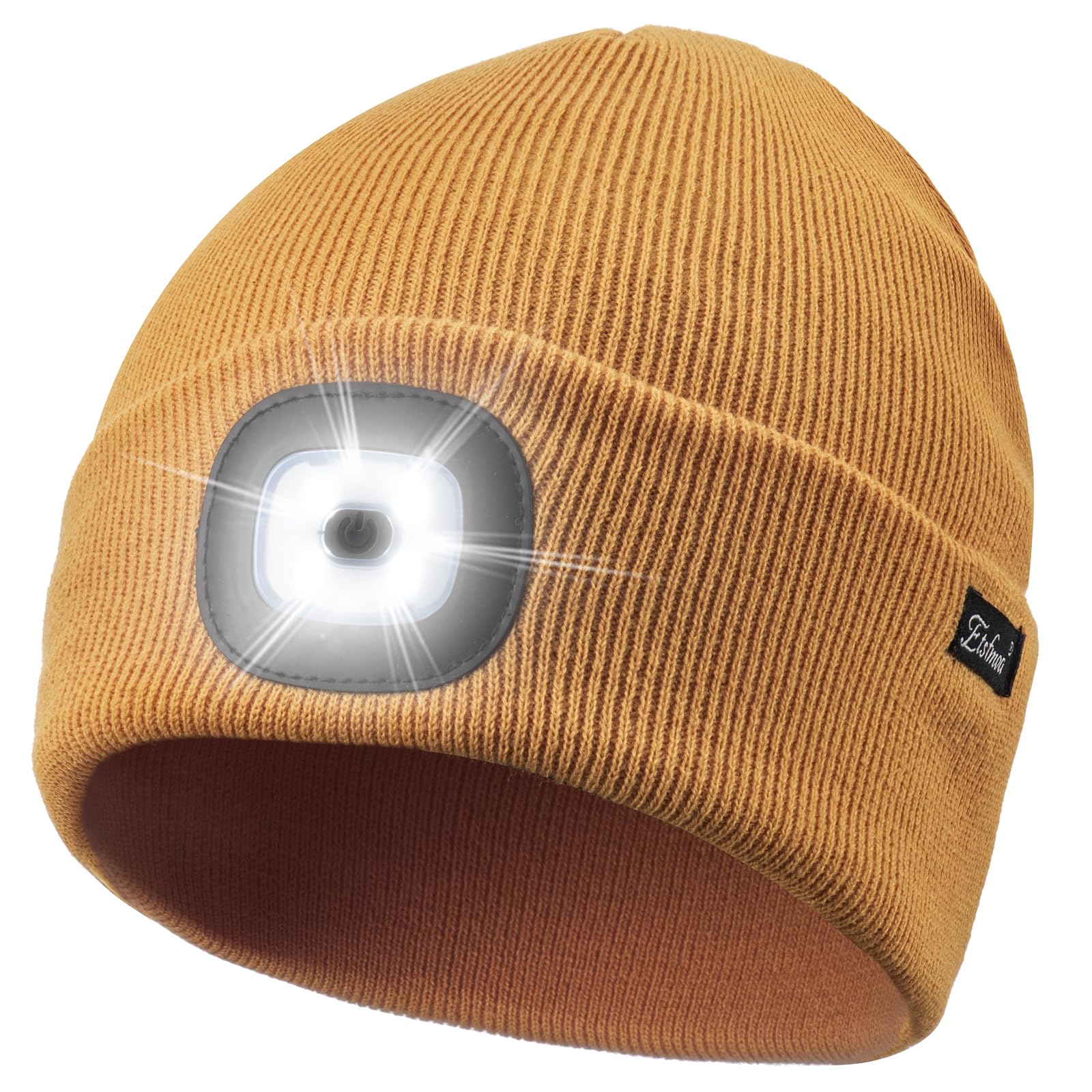 Etsfmoa Unisex Beanie with The Light, Gifts for Men Dad Father Winter Caps