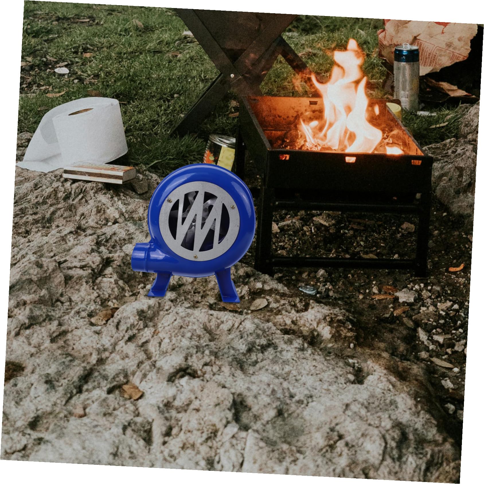 Soffiatore Per Barbecue Portatile Attrezzo Per Accendere Carbonella Per e Facile Usare e Trasportare