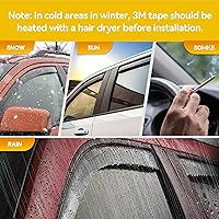 Vista 281 de Visera de ventana para Chevy Silverado 1500/GMC Sierra 1500/Avalanche/Suburban Crew Cab 2007-2013, protectores de lluvia, deflector de ventilación