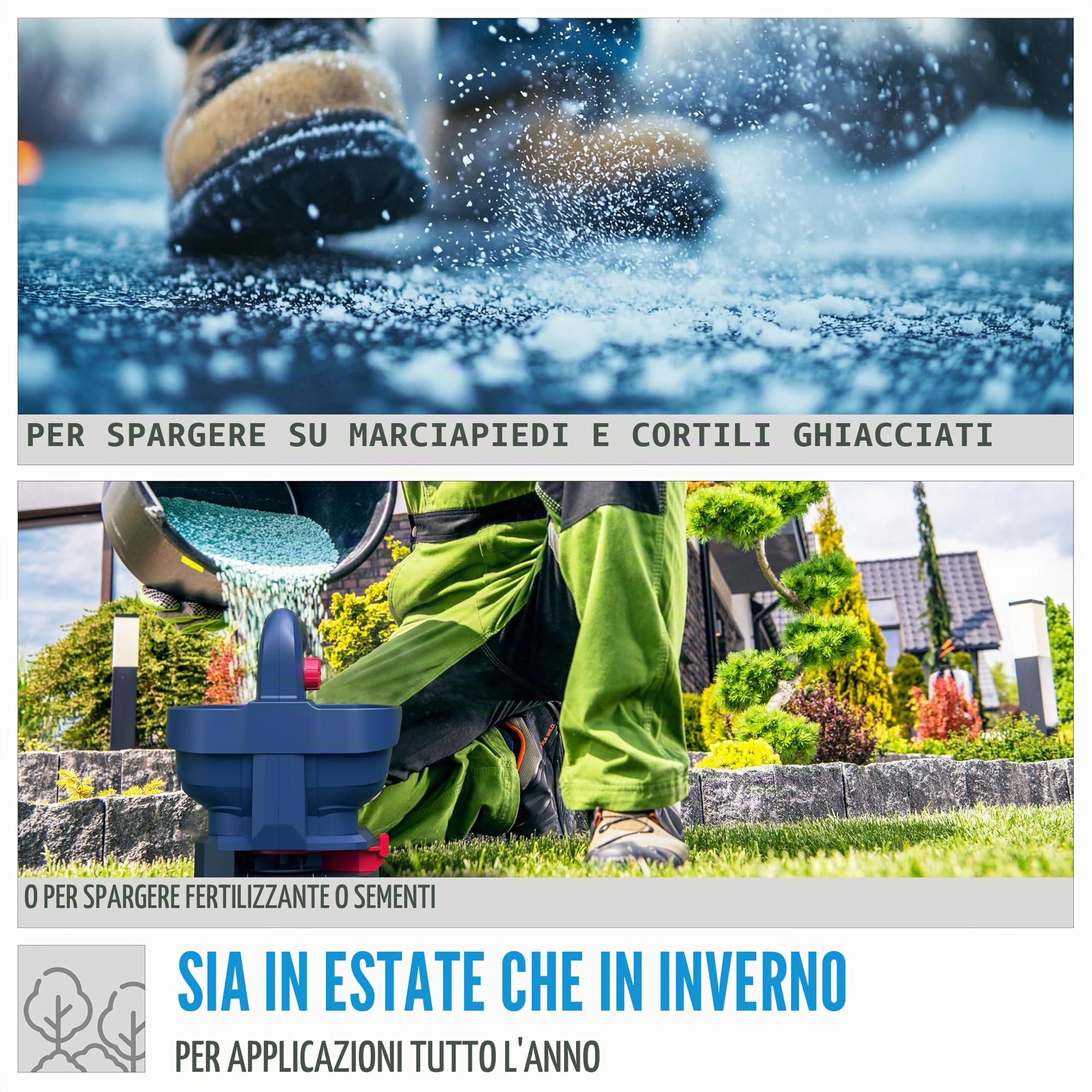 Güde Spargitore universale a batteria GUS 18-0 (18 V, 5 m di larghezza, 6 livelli di velocità, 8 livelli di dispersione, 6 angoli di diffusione, capacità 3,3 litri, senza batteria e caricatore)