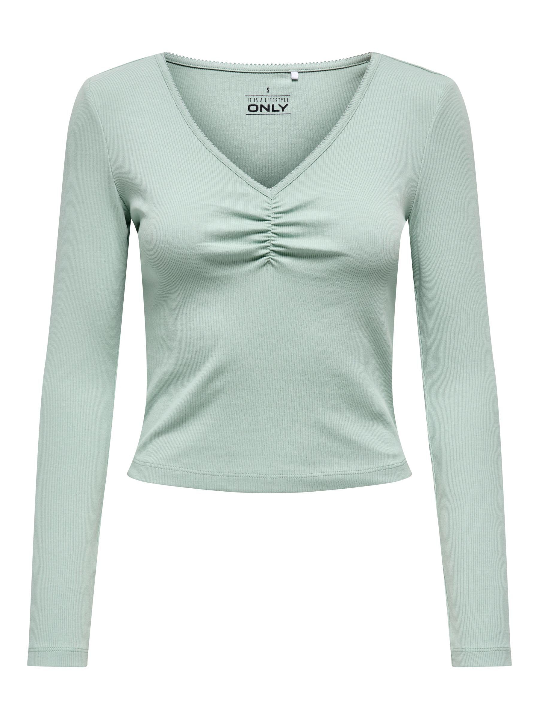 ONLY Damen Onlbetty Life L/S Scallop V-Neck Cc JRS