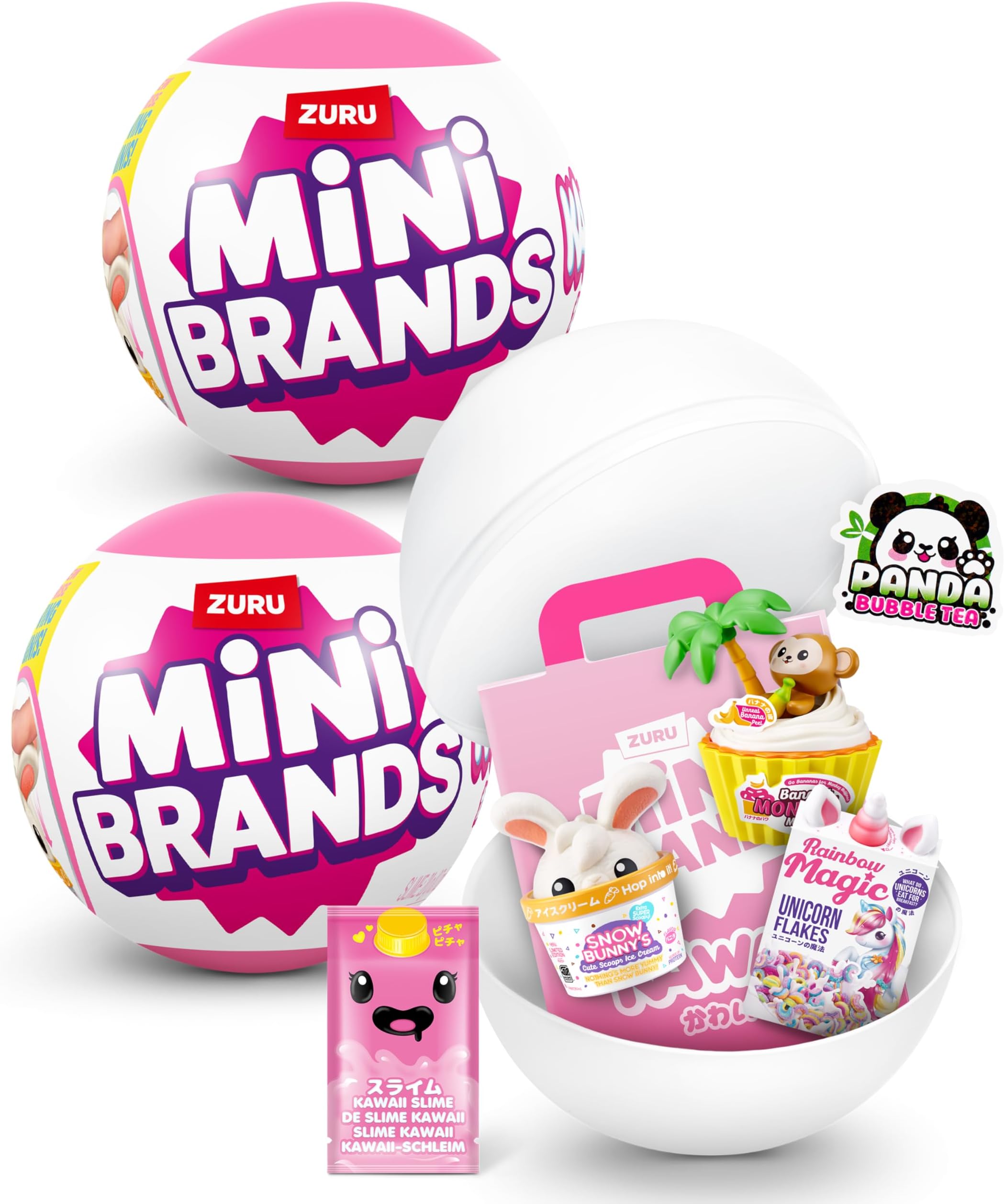 Kawaii Capsule by ZURU, Surprise Kawaii collectable minis, Blind Packaging, Japanese Themed collectables (2 Pack)