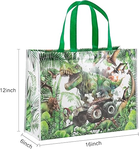 Miniatura 9 de Loveinside Bolsas grandes de regalo recicladas con asas, bolsa de regalo reutilizable para fiestas de cumpleaños para niños, bolsa de compras  16 x