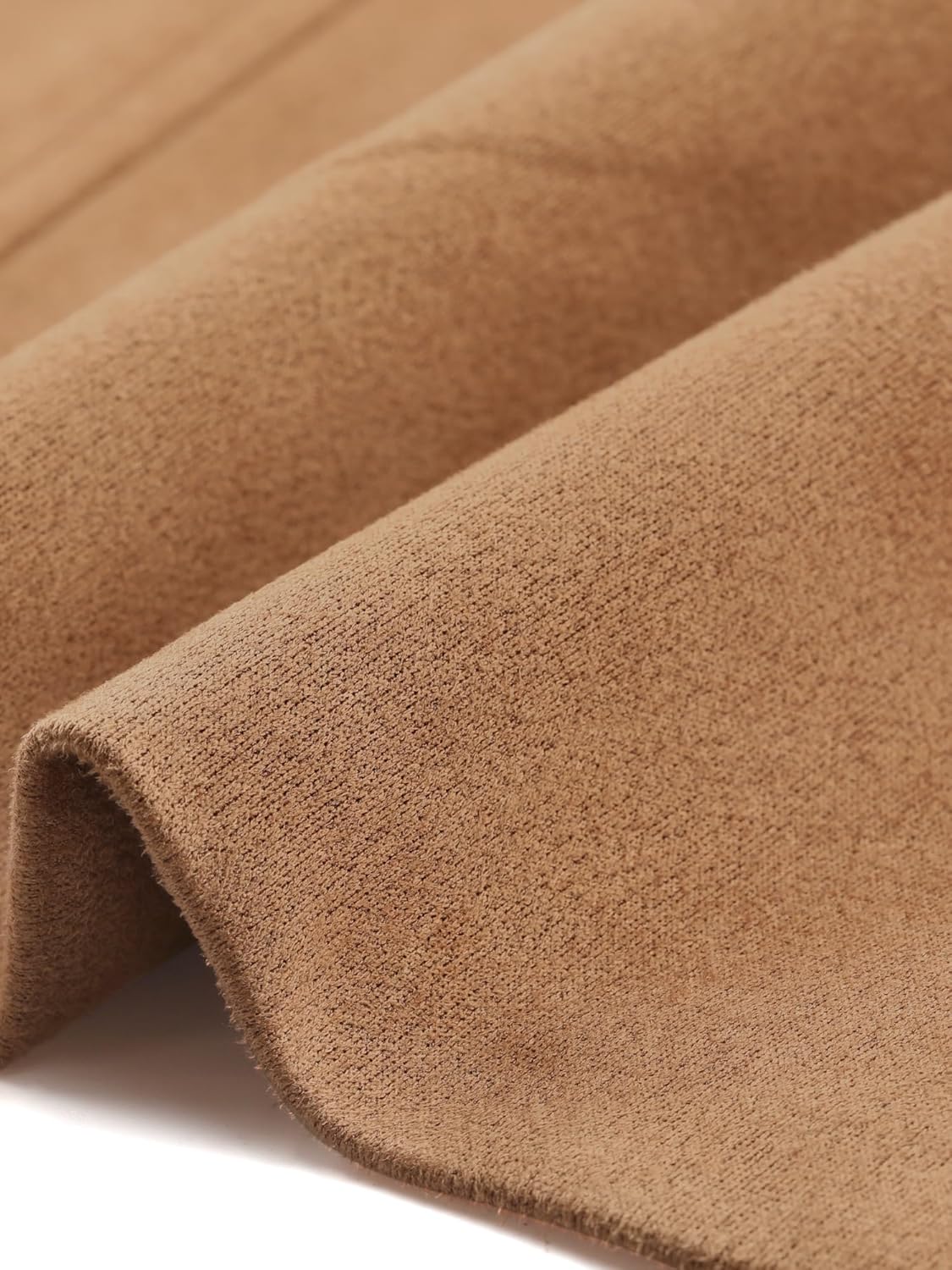 Allegra K Women's Faux Suede Blazer Business Casual Lapel Open Front Long Sleeve Work Office Jacket - Image 5