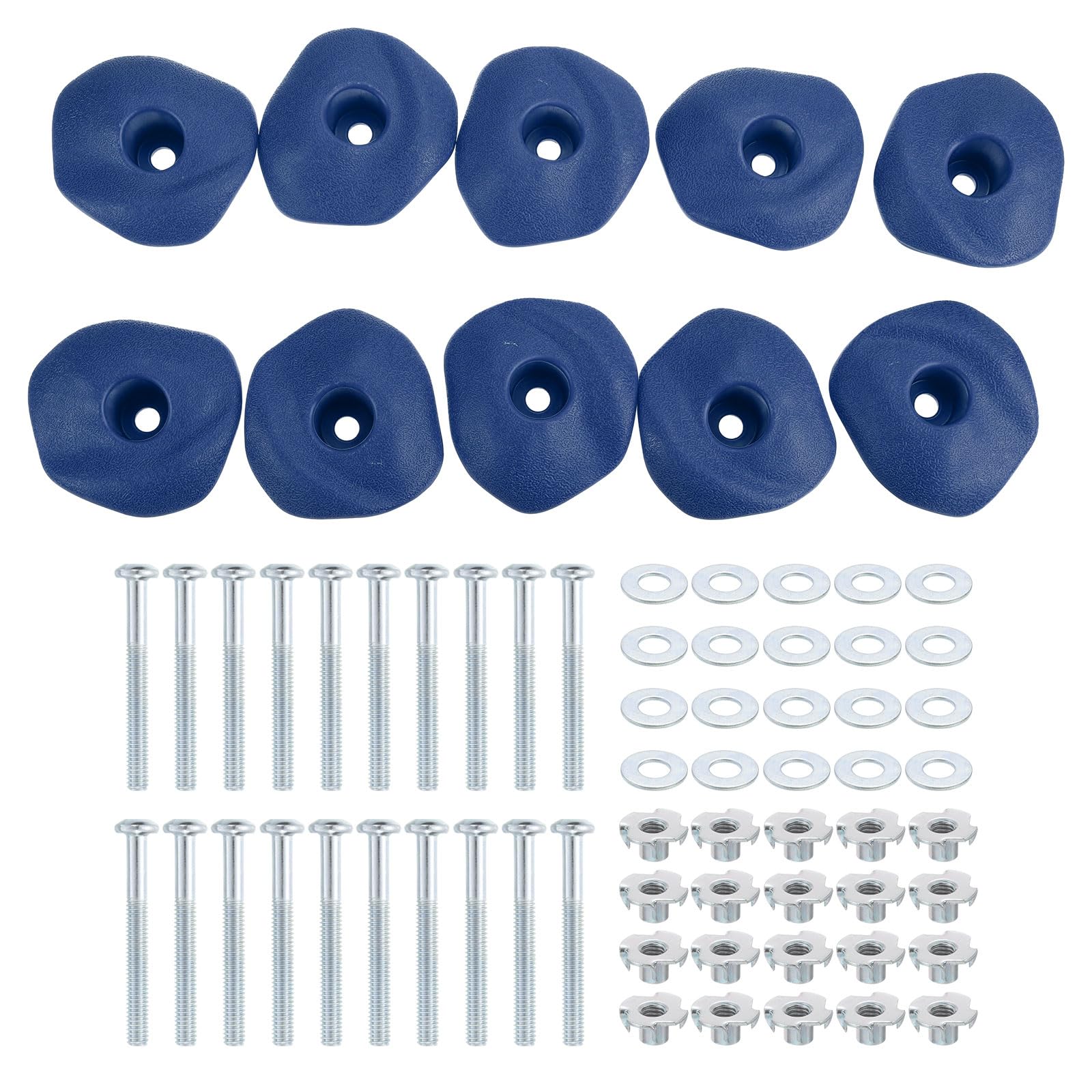 PATIKIL Rock Climbing Holds, Climbing Rock Wall Grips Play Set Climber Attachments with Single Holes for Playground