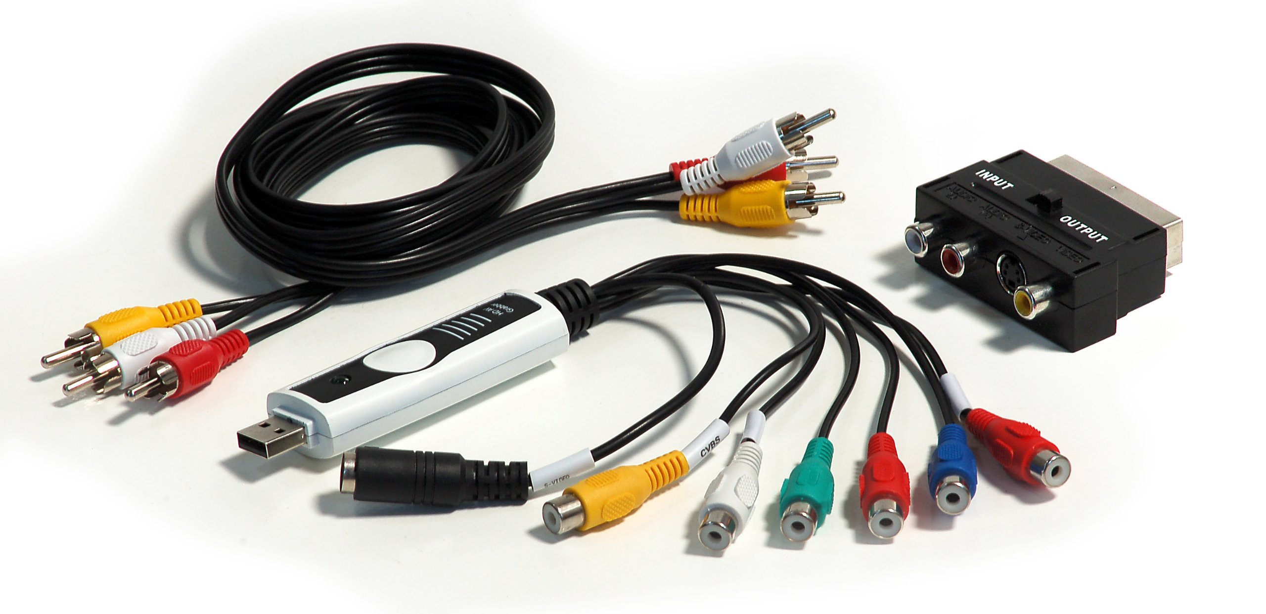 Reflecta USB 2.0 Video Grabber AV (Scart Adaptor, Cinch-Video Connector Cable)