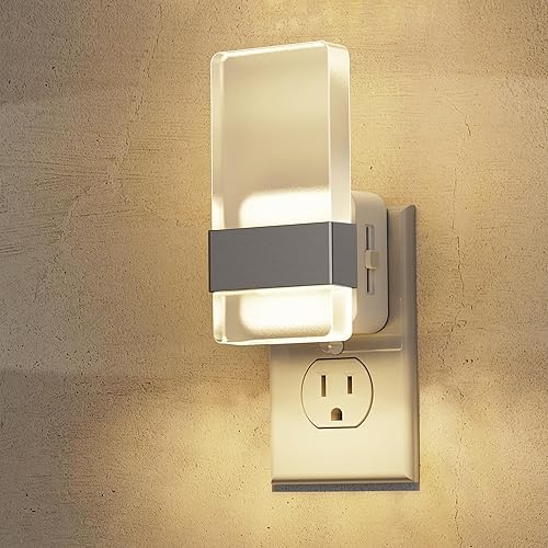 Miniatura 12 de L LOHAS LED - Luces nocturnas enchufables en la pared, paquete de 2 luces nocturnas LED enchufables con sensor de crepúsculo a amanecer, luz Blanco