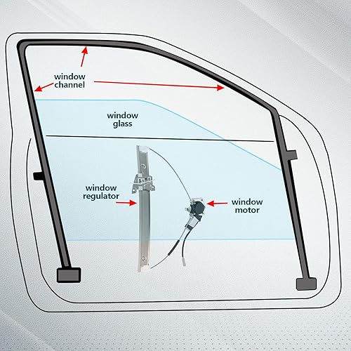 Miniatura 7 de FINDAUTO Elevalunas eléctrico delantero izquierdo lado del conductor para 2001-2007 para Ford Escape, 2005-2007 para Mercury Mariner 741-604