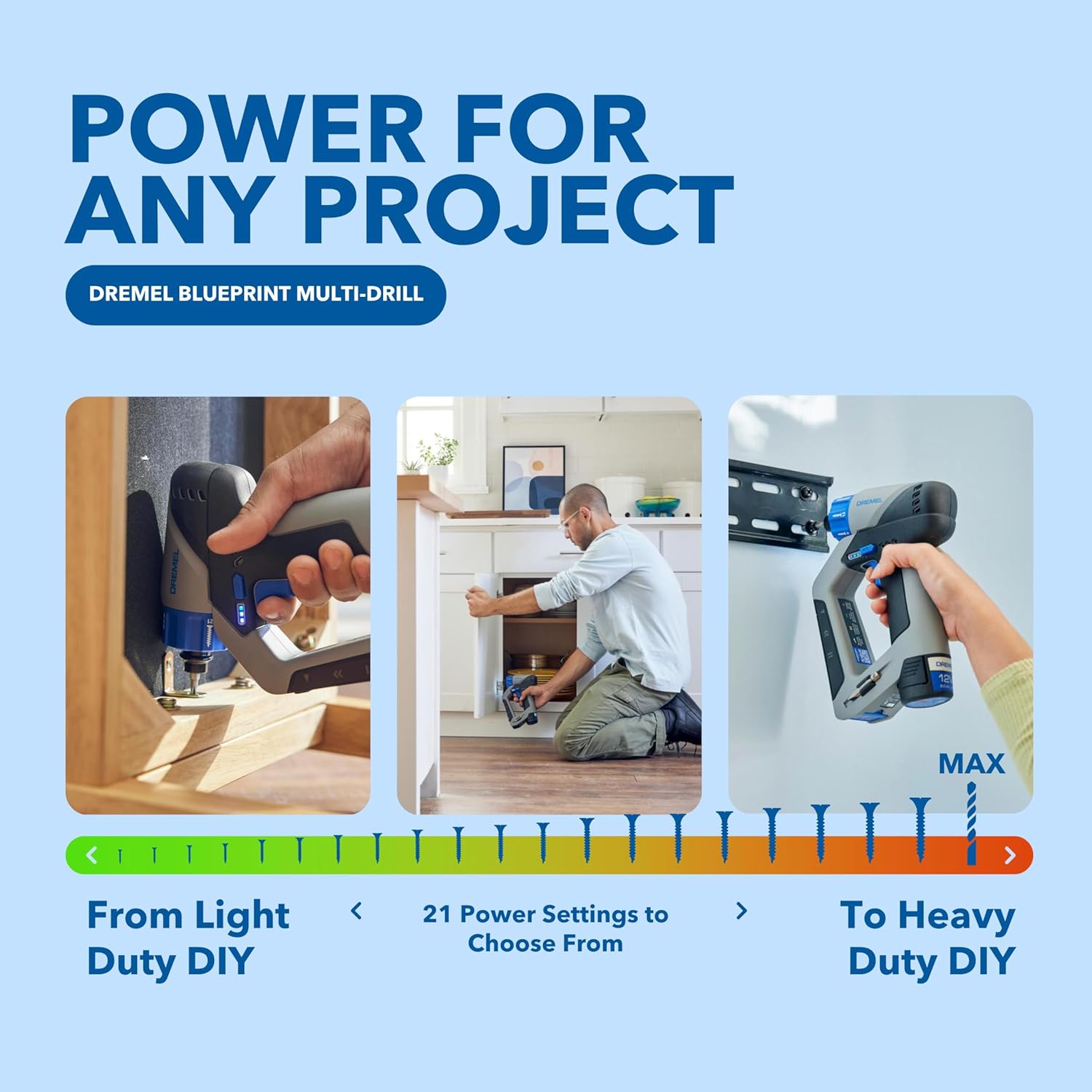 Dremel Blueprint DD12V 3-in-1 Drill Driver - Image 3