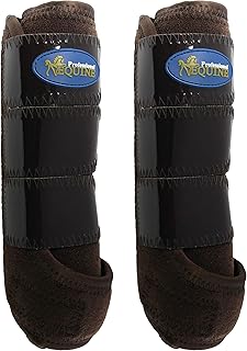 Professional Equine Horse Medium Sports Medicine Splint Boots Brown 4143A