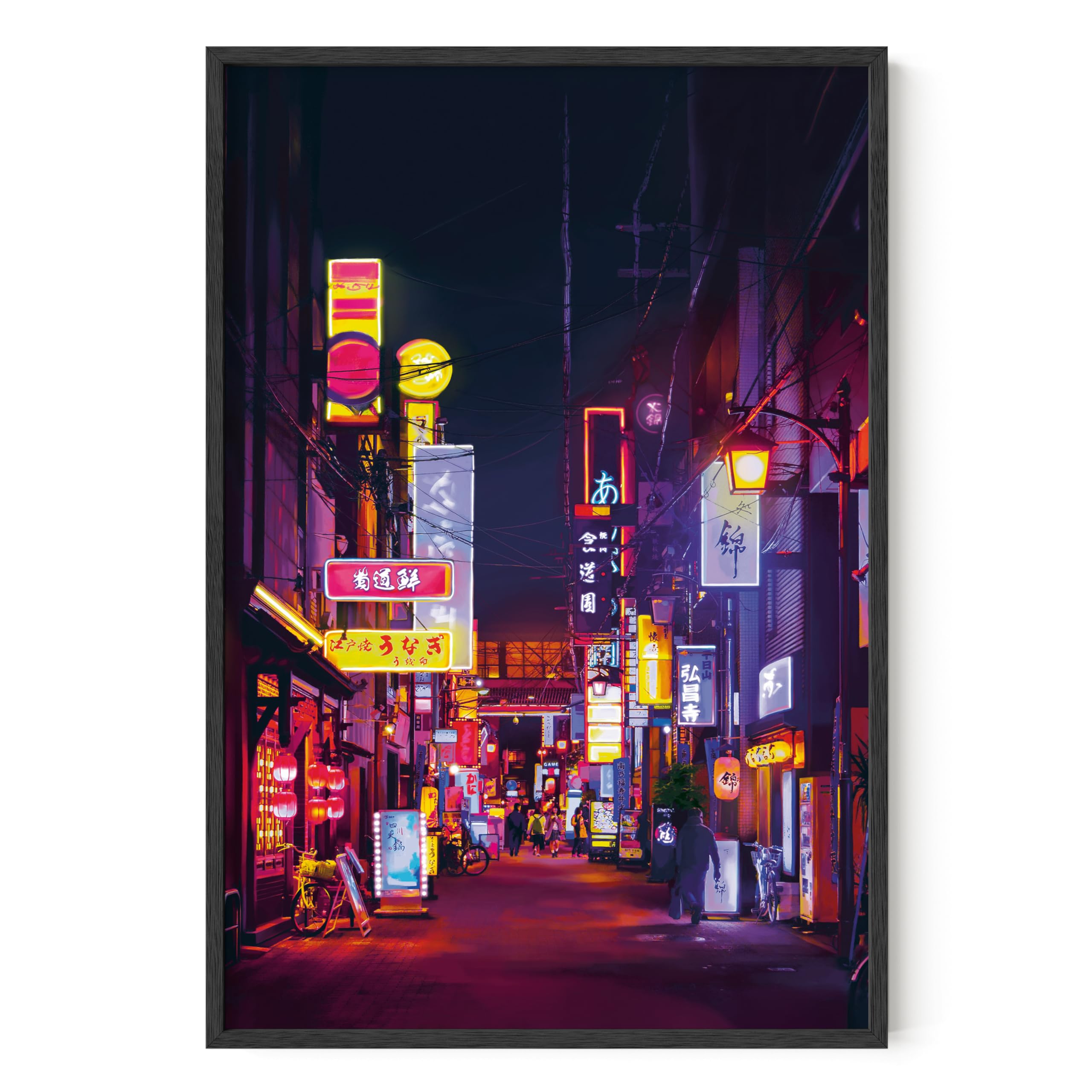 Amazon.com: HAUS AND HUES Tokyo Poster - Japanese Anime Neon