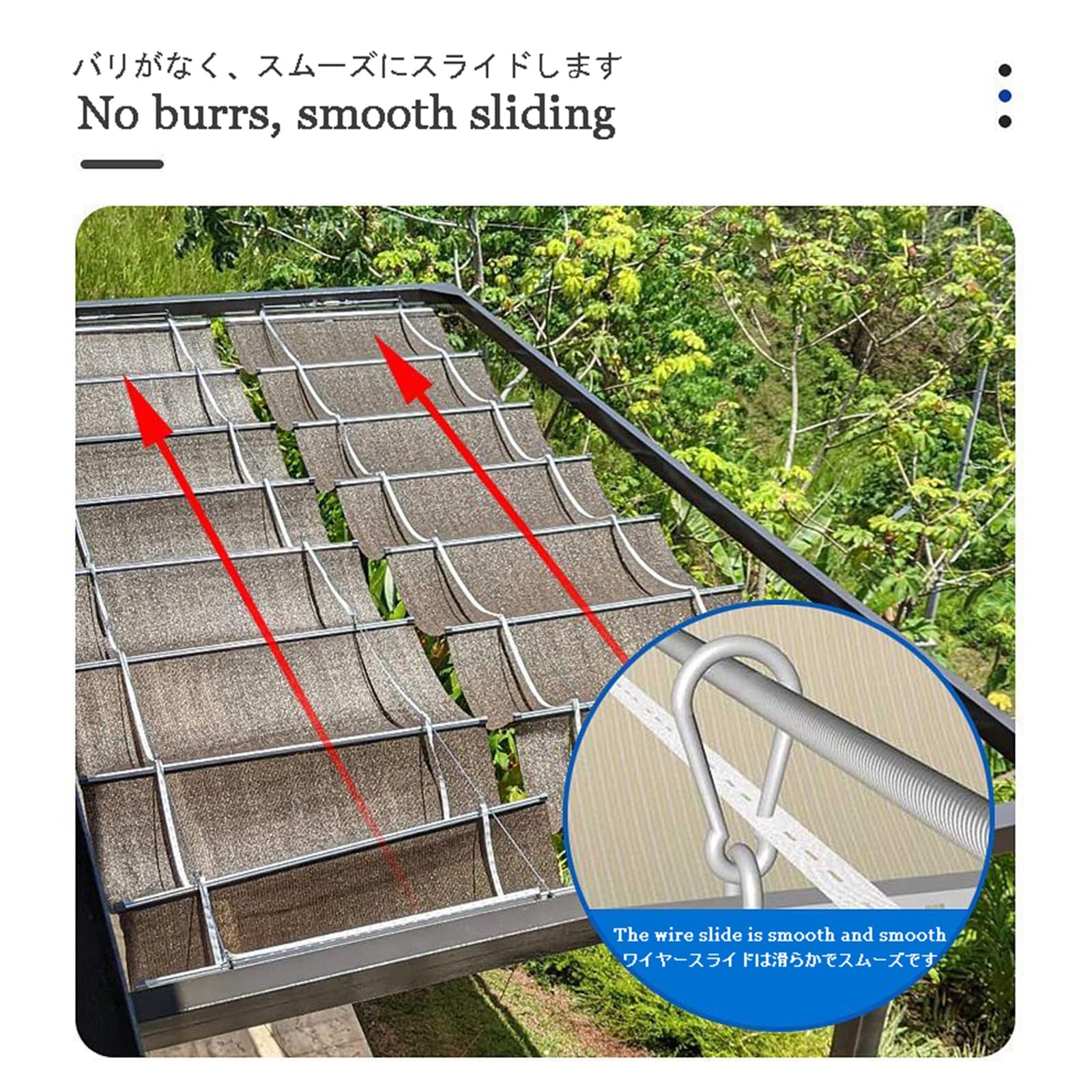 Copertura di ricambio per pergola retrattile, per esterni, patio, giardino, tenda telescopica con kit di montaggio, resistente ai raggi UV