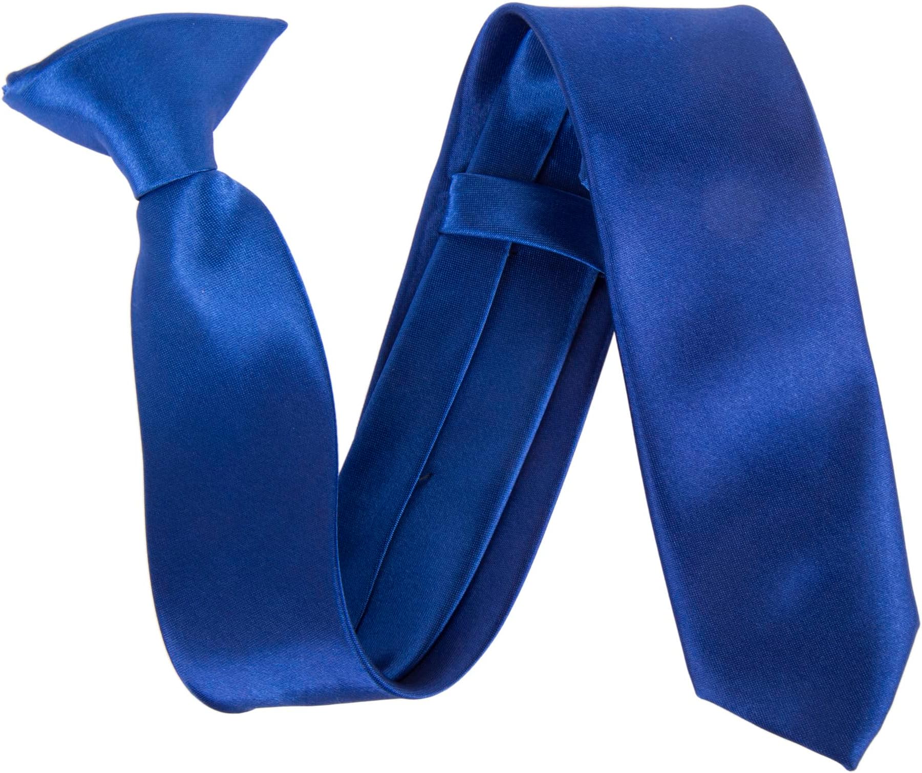 The Tie CompanyKids Satin Clip On Ties - Royal Blue, Royal Blue, Onesize