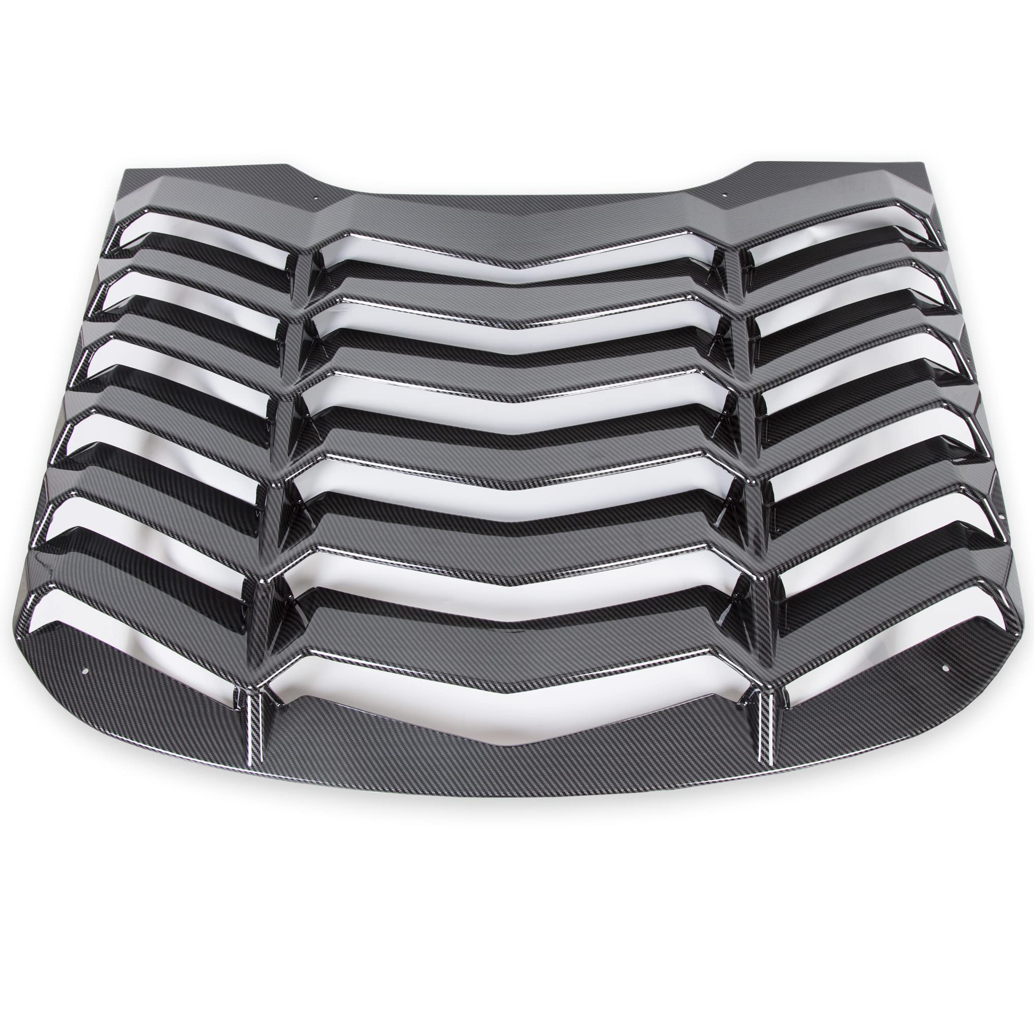 KUAFU Rear Window Louvers Vent Compatible with 2015-2020 Mustang Windshield Sun Shade Cover GT Lambo Style