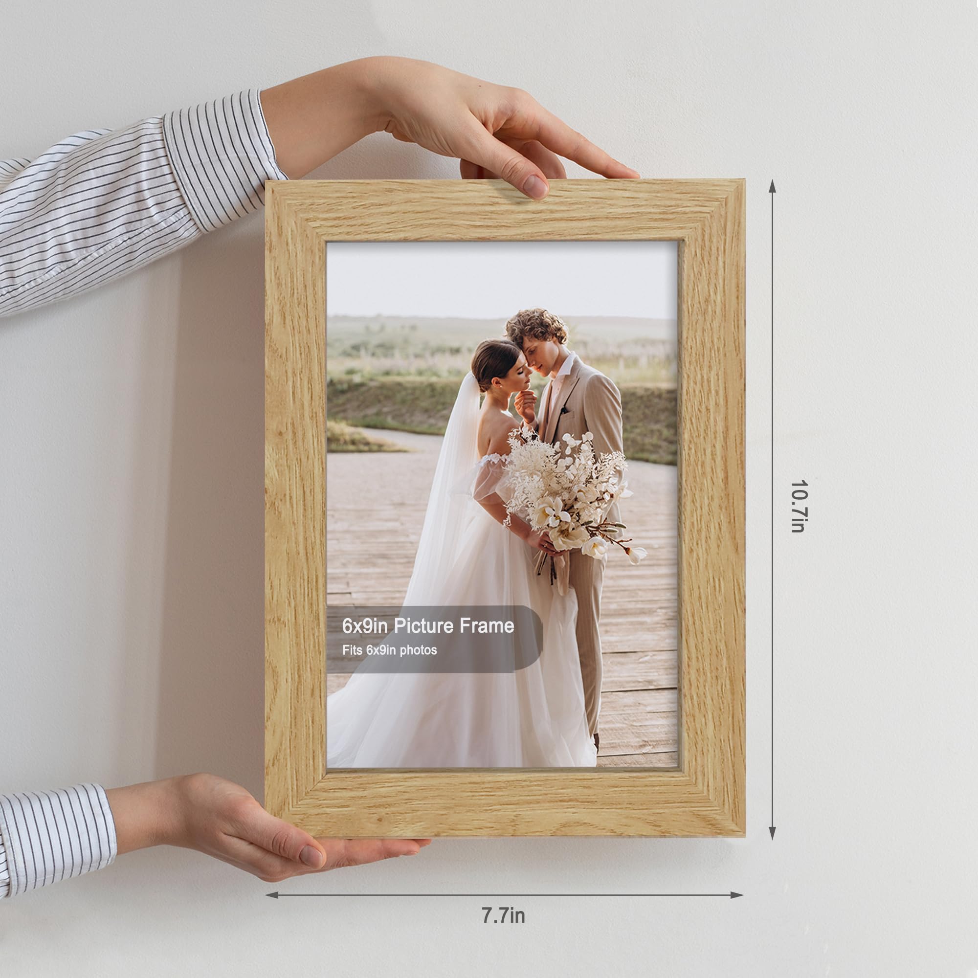 Amazon.com - Hongkee 6x9 Picture Frame Set of 2, Made of Real