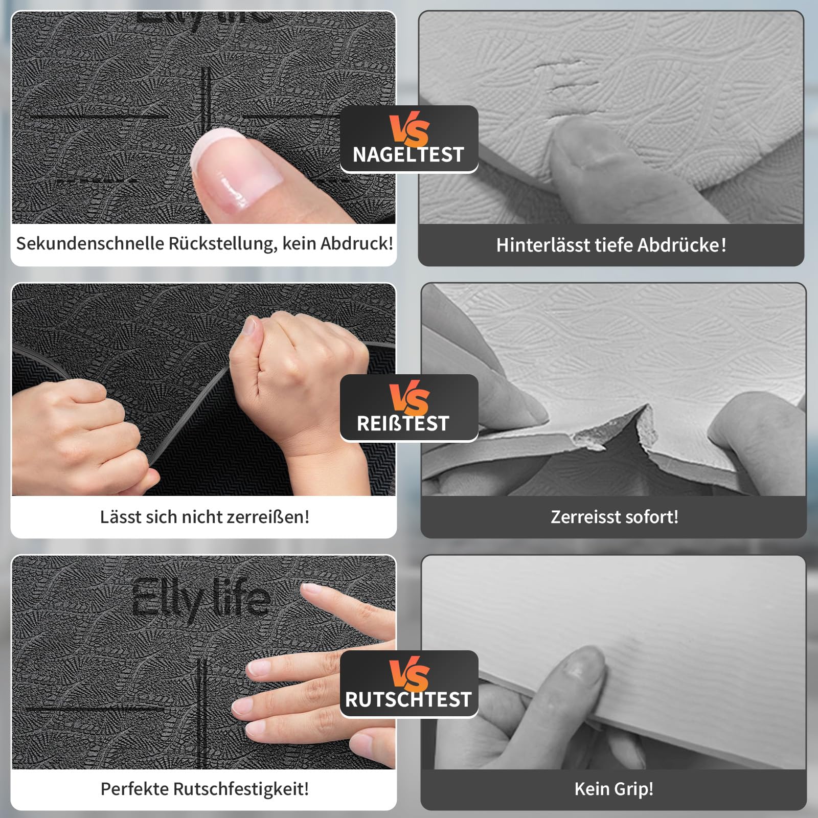 Yoga Matte Rutschfest Dick, Nachhaltige Naturkautschuk + Eco TPE oder PU, Ausrichtungslinien, Hautfreundliche, Starker Grip, Einzigartiges Design, mit Tragegurt, für Yoga, Pilates, Fitness