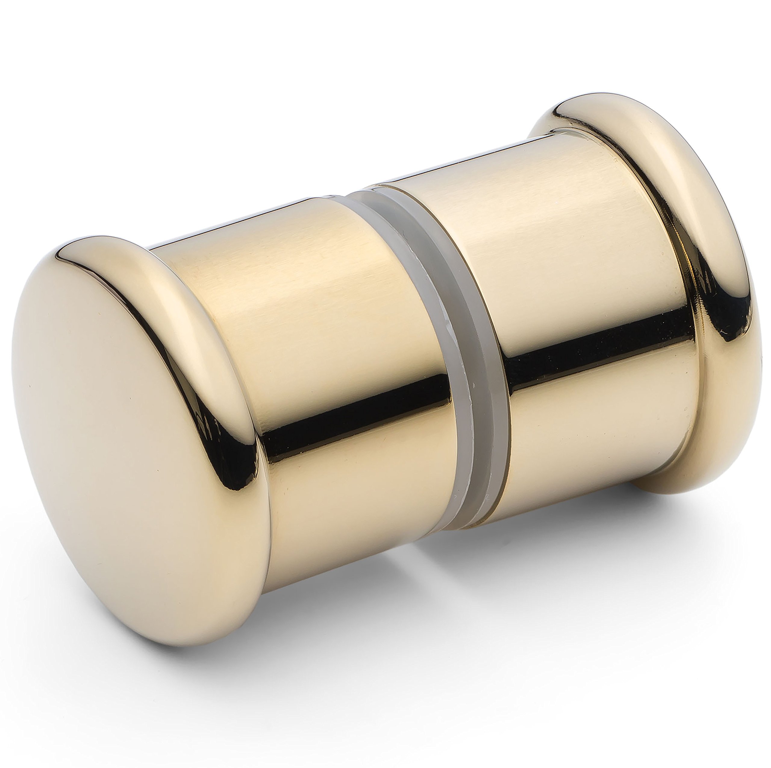 Poignée de porte de douche en alliage de zinc plaqué or avec finition luxe